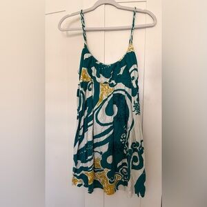 Manuhealii Teal and Yellow Women's dress